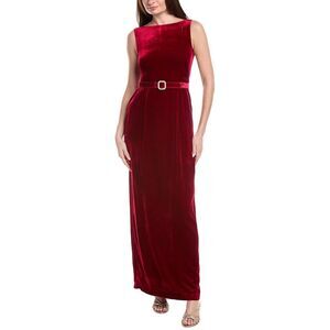Trina Turk Womens Vedda Silk-Blend Maxi Dress